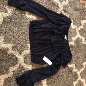 Long sleeve crop top